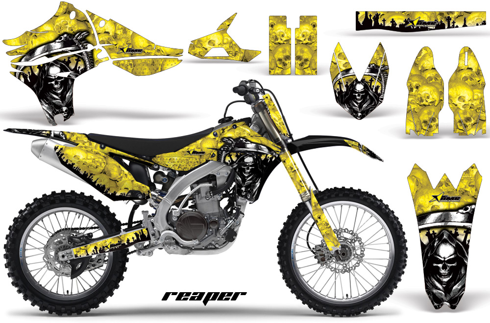 Yamaha YZ450F 2010 Graphics REAPER-YELLOW-NP